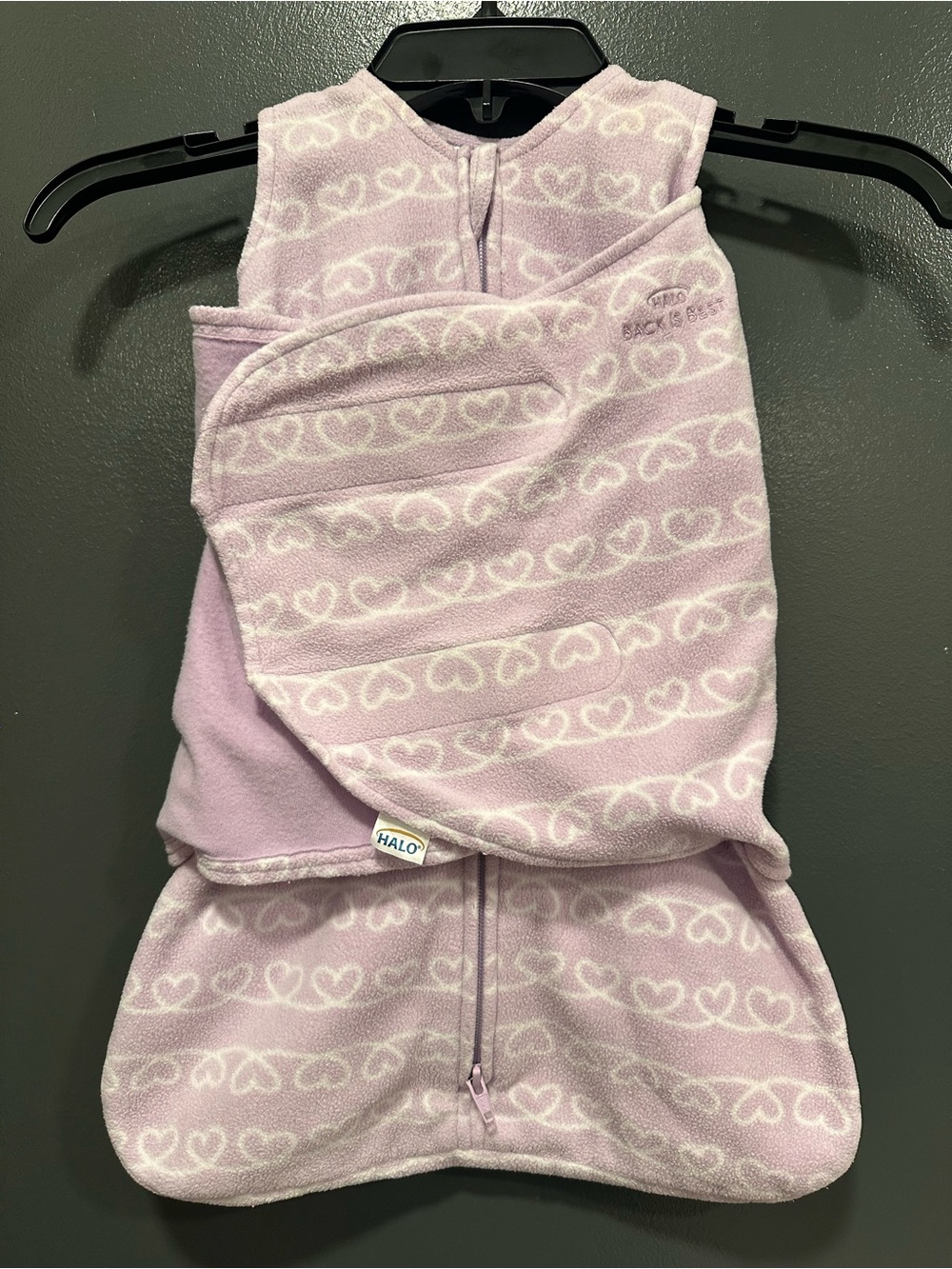 Halo SleepSack fleece swaddle girls sz newborn-3 months